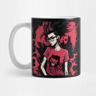 Strawberry Demon Girl Punkstar Mug